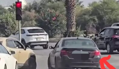 Kırmızı ışıkta geçen sürücü sosyal medya ihbarıyla tespit edildi