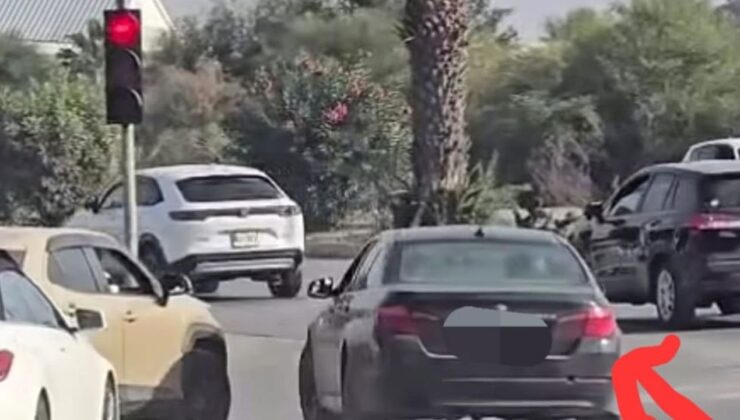 Kırmızı ışıkta geçen sürücü sosyal medya ihbarıyla tespit edildi
