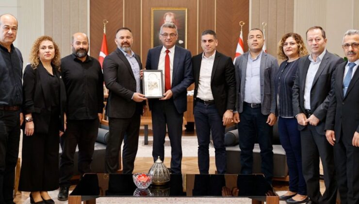 Cumhurbaşkanı Erhürman, KTAMS Heyetini Kabul Etti